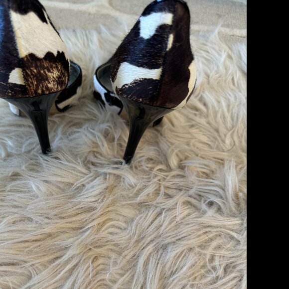 Guess by Marciano stylish faux cow print fur inspired stiletto high heels - Picture 6 of 16